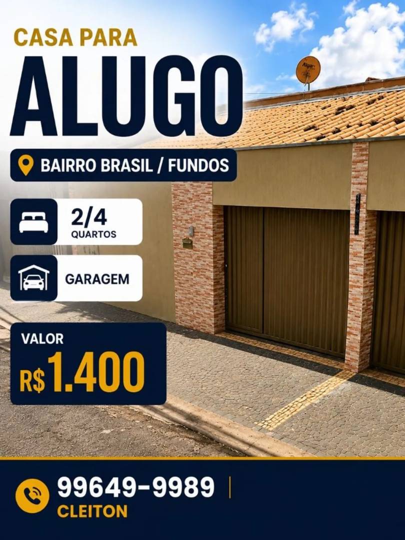 ALUGO CASA BAIRRO BRASIL