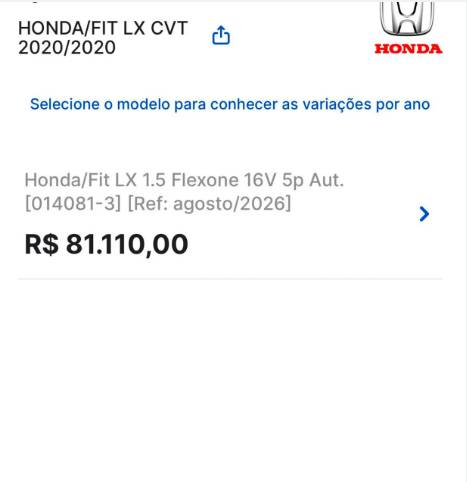 Honda Fit LX 1.5 Flexone 16V 5P Aut. 2020 - Imagem 2