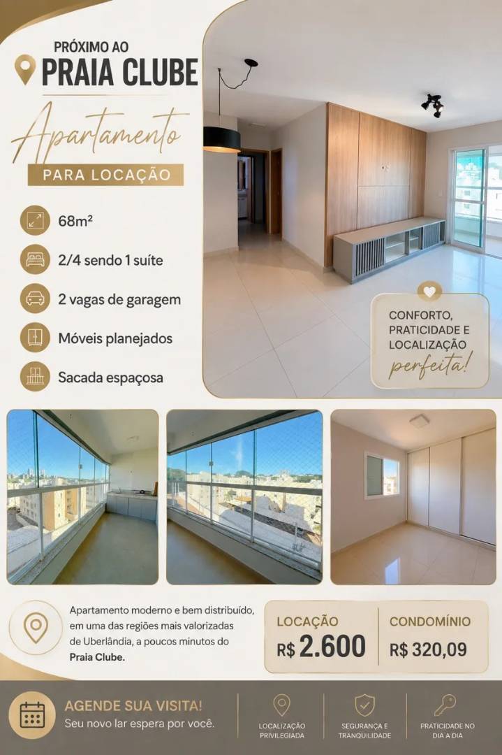 APARTAMENTO PRÓXIMO AO PRAIA CLUBE