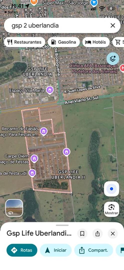 Terreno comercial 1.270 metros gsp life 2 de frente a rodovia localização